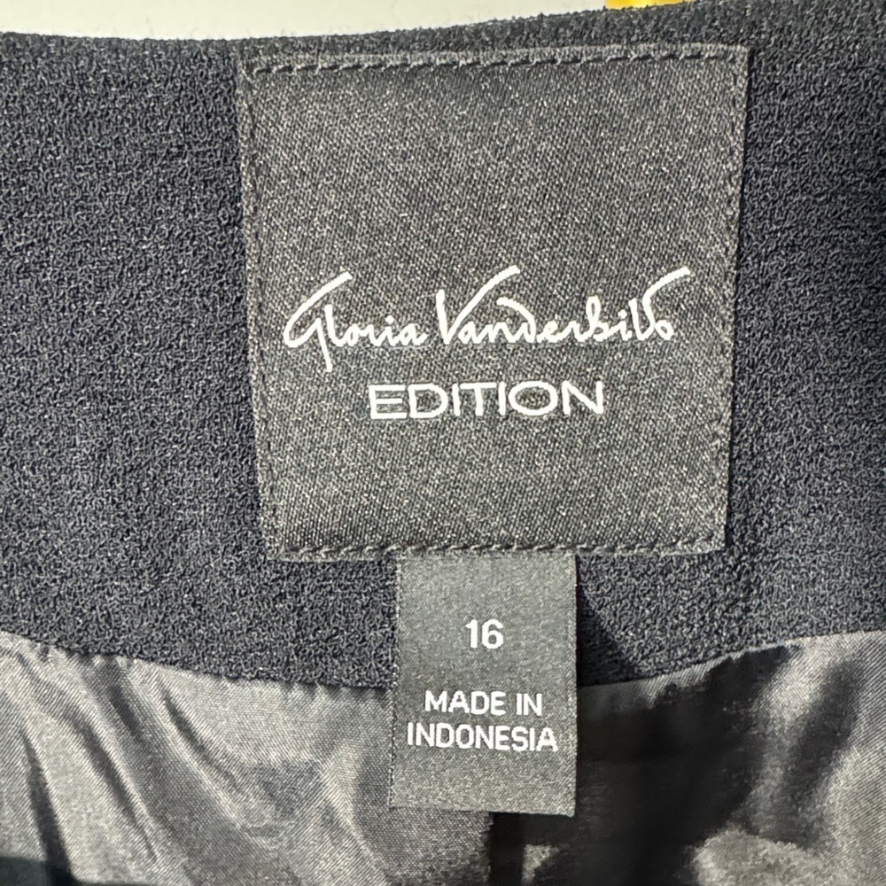Gloria Vanderbilt Black Open-Front Blazer NWT 16 - Picture 2 of 10